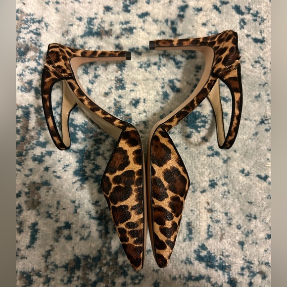 Ann Taylor Calf Hair - leopard print mules - Picture 2 of 4